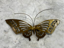 Vintage Brass 13" Wide Butterfly Wall Hanging