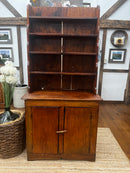 Antique Pine Two-Piece Step Back Hutch