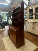 Antique Pine Two-Piece Step Back Hutch