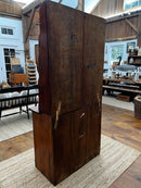 Antique Pine Two-Piece Step Back Hutch