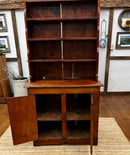 Antique Pine Two-Piece Step Back Hutch
