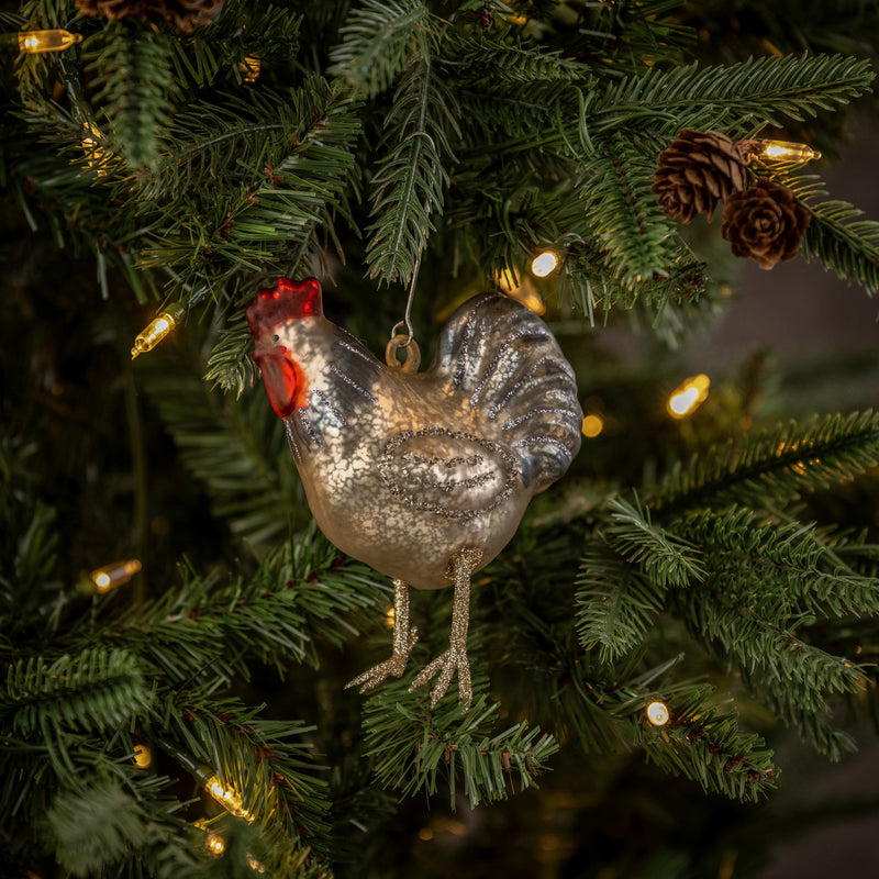 BLACK TAILED ROOSTER ORNAMENT