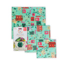 Seasons Greetings Assorted 3 Pack, Reusable Food Wraps