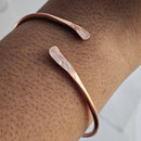 Pure Copper Hammered Ends Bangle