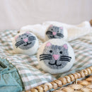 Grey Tabby Cat Dryer Ball