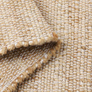 · REDEARTH · Jute Cotton Area Rug - 2'x3' Rectangular Rug, Sustainable Handwoven, Non-Shedding, Soft & Durable – Reversible, Neutral Tones for Home Décor in Living Room, Dining Room, Bedroom