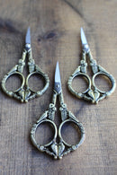Feathered Friends Scissors : Antique Gold