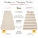 Organic Warmer Beekeeper™ Wearable Baby Blanket Limestone / Small