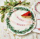 Very Merry Round Platter Multi Stoneware Christmas: Multi / Stoneware / Dishwasher safe. may get hot in microwave.
