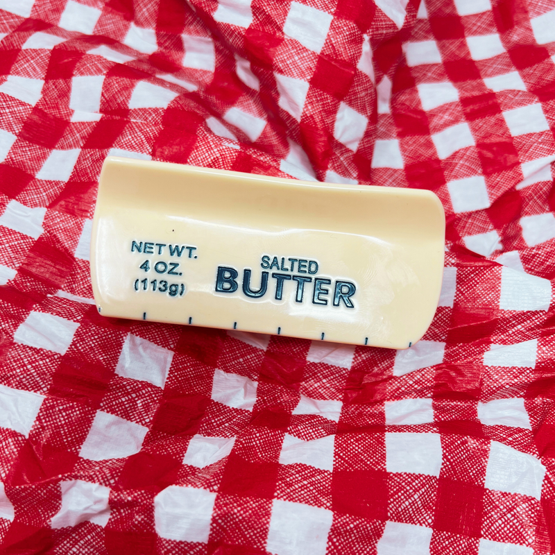Salted Yellow Butter Stick Hair Claw Clip – Foodie Gift