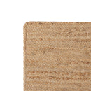 · REDEARTH · Rectangular Area Rug - 2'x6' Braided Natural Jute with Non-Skid Backing - Handwoven Boho Rug Natural / 2' x 6' (Rectangular)