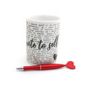 "Note to Self" Pencil Holder
