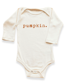 Pumpkin Organic Bodysuit Long Sleeve: 0-3M
