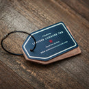 "This Bag Is Not Yours" Leather Luggage Tag