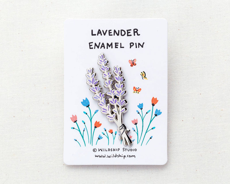 Lavender Enamel Pin