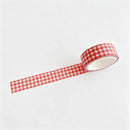 Plaid Pattern Washi Tape: Red / F