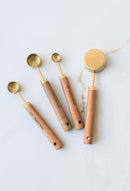 Wood Handle Measuring Spoons Set