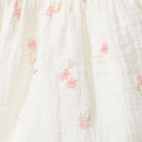 Floral Muslin Baby Girl Romper: 6-9M