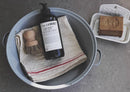 Farmhouse Simple Striped Napkin: Red lines
