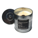 Brown Sugar & Fig Candle | Rustic Tin | Wood Wick