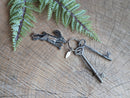 Metal enamel keychain / bag charm | lucky rabbit foot