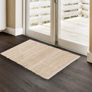 · REDEARTH · Jute Cotton Area Rug - 2'x3' Rectangular Rug, Sustainable Handwoven, Non-Shedding, Soft & Durable – Reversible, Neutral Tones for Home Décor in Living Room, Dining Room, Bedroom
