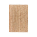 · REDEARTH · Rectangular Area Rug 2'x3' Braided Natural Jute: Natural / Rectangular 2'x3'
