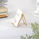 Bard's Folding Gold Wire Easel: 4" x 4" x 4.75"