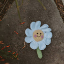 Daisy Flower Rattle – Handmade Organic Cotton Spring Toy