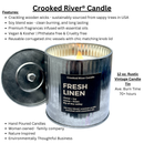 Cozy Flannel Candle | Rustic Tin | Wood Wick |