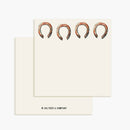 Horseshoes - Box of 50 Mini Notes