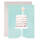 Wedding Cake | Wedding Shower Greeting Card: 4.25 X 5.5 INCHES