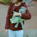 Stuffed Bunny Rattle - Apple Green