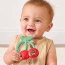 "NEW" Bitzy Shake™ - Silicone Teether with Rattle: Cherries