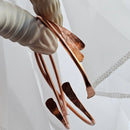 Pure Copper Hammered Ends Bangle