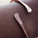 Pure Copper Hammered Ends Bangle