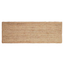 · REDEARTH · Rectangular Area Rug - 2'x6' Braided Natural Jute with Non-Skid Backing - Handwoven Boho Rug Natural / 2' x 6' (Rectangular)