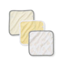 Little Ducks Organic Cotton Washcloths 3 Pack: Double Cream / One Size