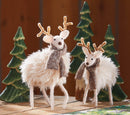 Reindeer Decor with Scarf for Christmas - Small