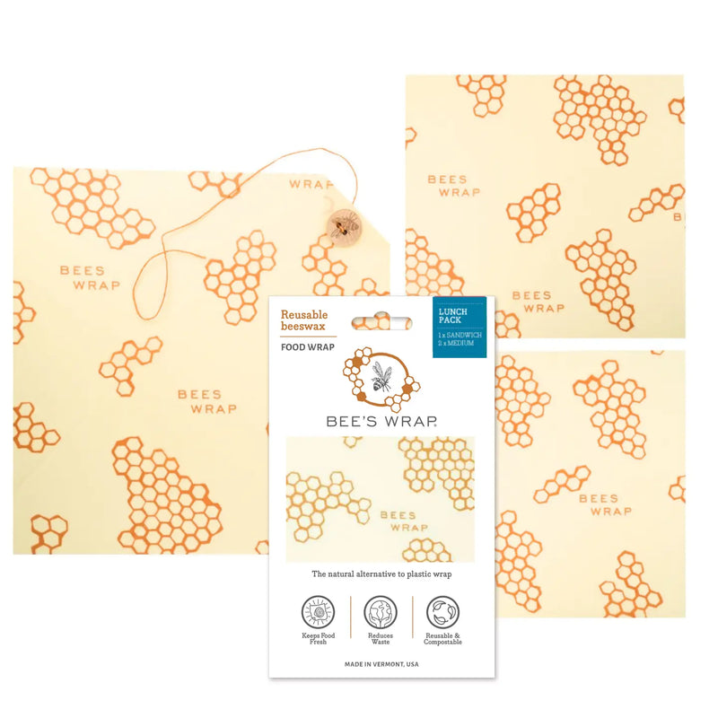 Bee's Wrap - Lunch 3 Pack - Honeycomb Print