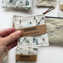 Corner Bookmark in ski slopes / book lover gift