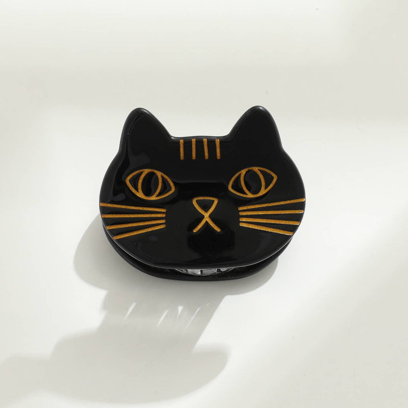Ginger | Small Cat Face Claw Clip