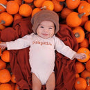 Pumpkin Organic Bodysuit Long Sleeve: 0-3M