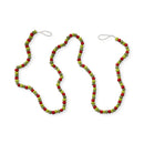 Wool Ball Garland Red Multi Cotton Christmas