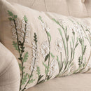 Lumbar Pillow - Embroidered Wildflowers