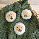 Golden Dog Eco Wool Dryer Ball - Yellow Retriever