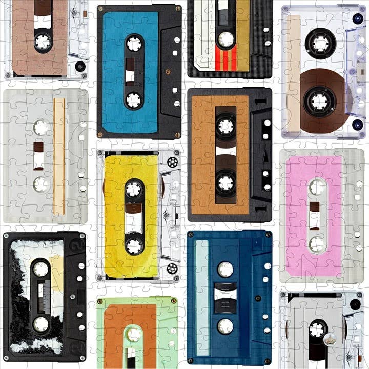 Wooden Puzzle: Mix Tapes in Pouch