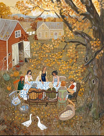 The Quilting Bee Art Print: 8x10