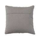 Natural Cotton Tufted Pillow w/ Chambray Back
