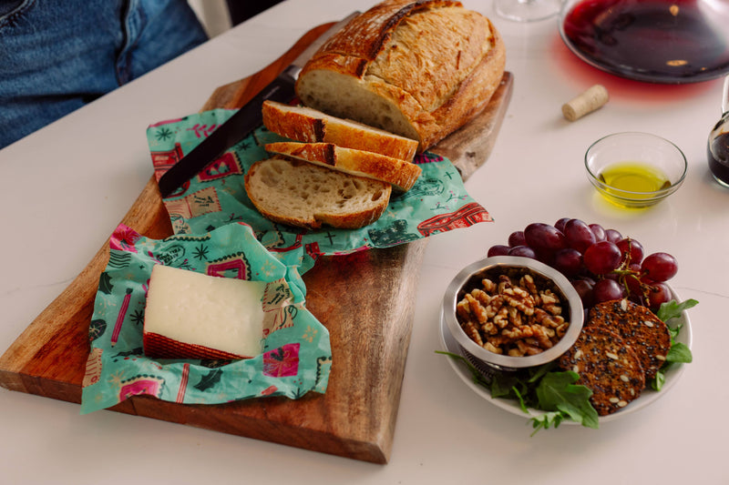 Seasons Greetings Bread Wrap, Holiday Food Wrap